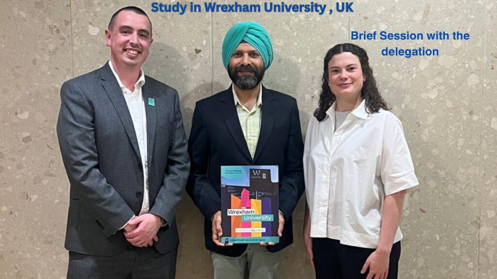 stuyd in wrexham university , uk